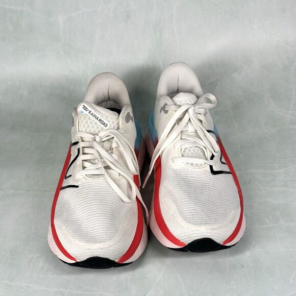 New Balance White and Red Athletic Shoes - Picture 3 of 16